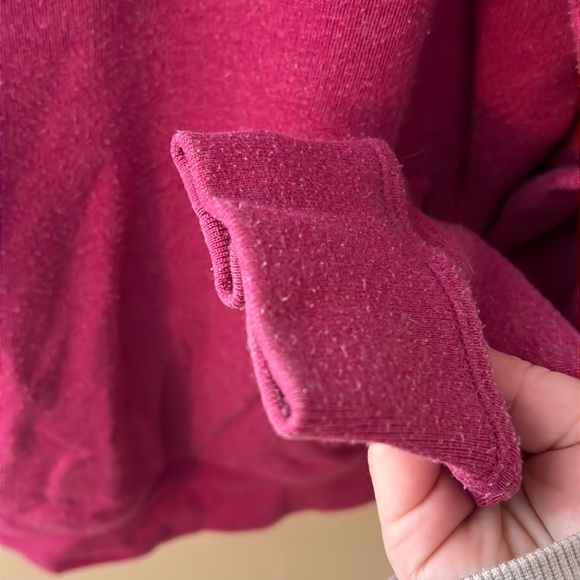 VS PINK pink/purple quarter zip sweatshirt - Picture 6 of 7